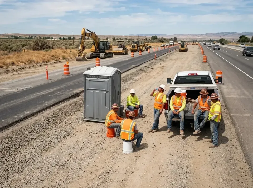 highway-road-construction-crew-007 — frequently asked questions, Porta Potty and Restroom Rentals in Sun Lakes, AZ